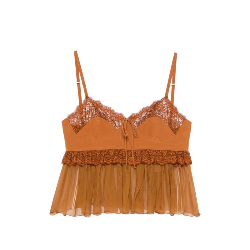 Chlo Women Silk Laced Top